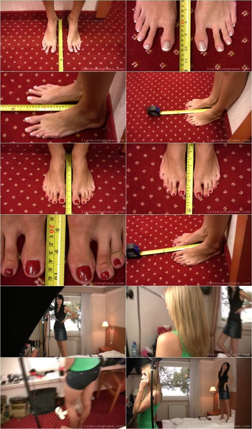 Foot measuring - close ups - I Love Long Toes - LQ/WMV