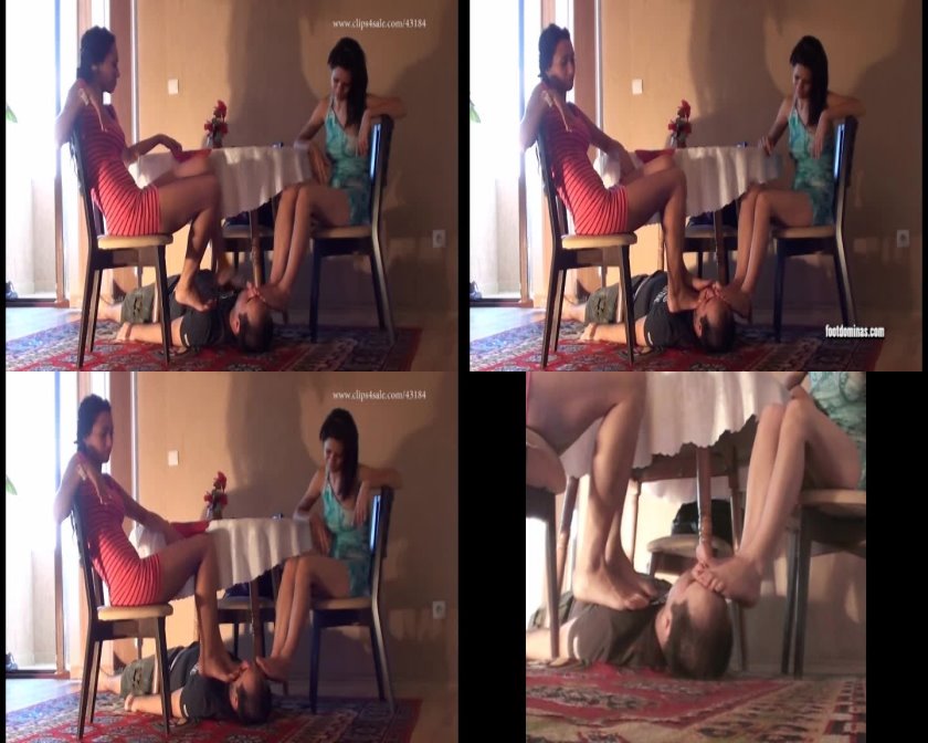 Cover 2 ELINA And LOLA - Fun Before The Party - footstool PART1 - SD/WMV