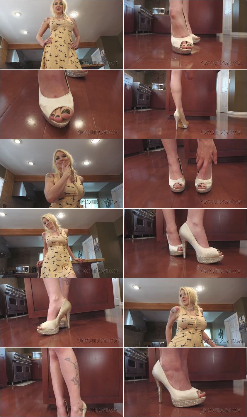 Screenlist Cumcountdown - Princess Leya - You Wanna Cum On My Heel? - HD/MP4