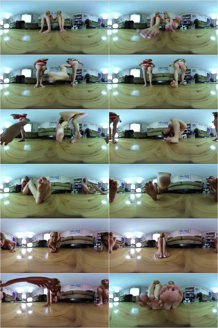 Screenlist GiantessZone VR Videos - Keri and Blondzilla foot play VR 360 - HD/MP4