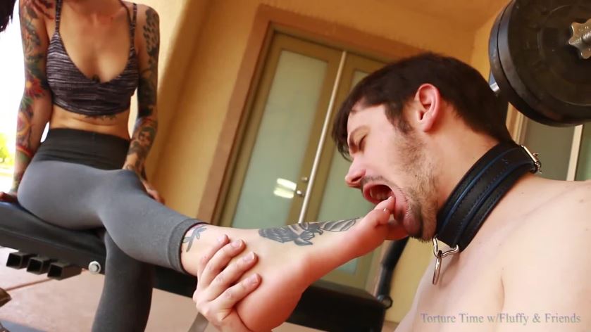 Cover 4 Fluffy and Friends - Post Workout Task for His Amazon Goddess - Full HD/MP4