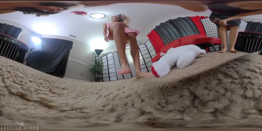 Bratty Foot Girls - Naomi & Karly - Valentines Day Crushes - VR 360 4K