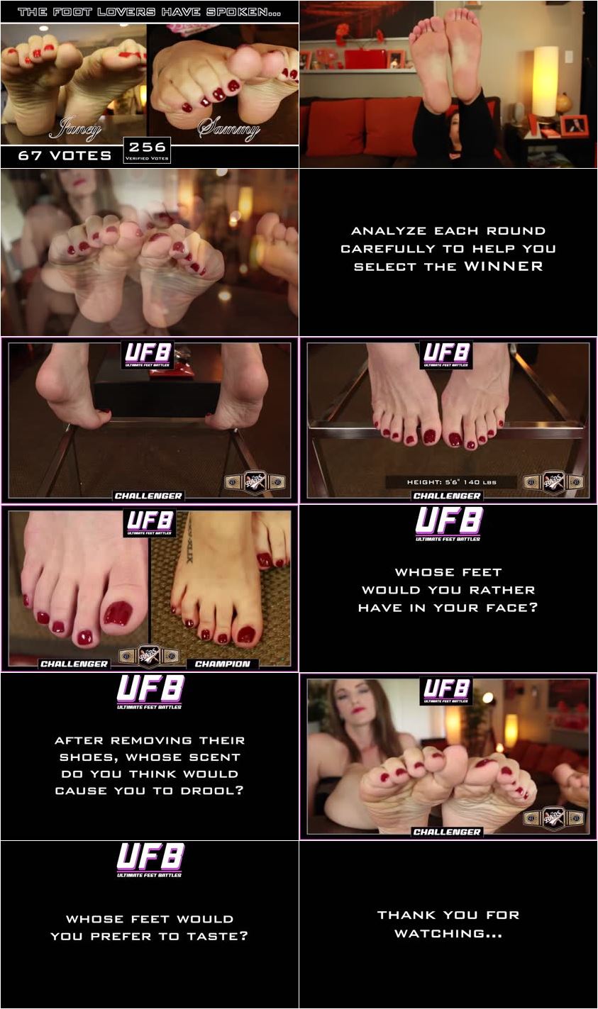 THE BABS - Ultimate FEET Battles - TERRA MIZU VS SEXY SAMMY - Full HD/MP4