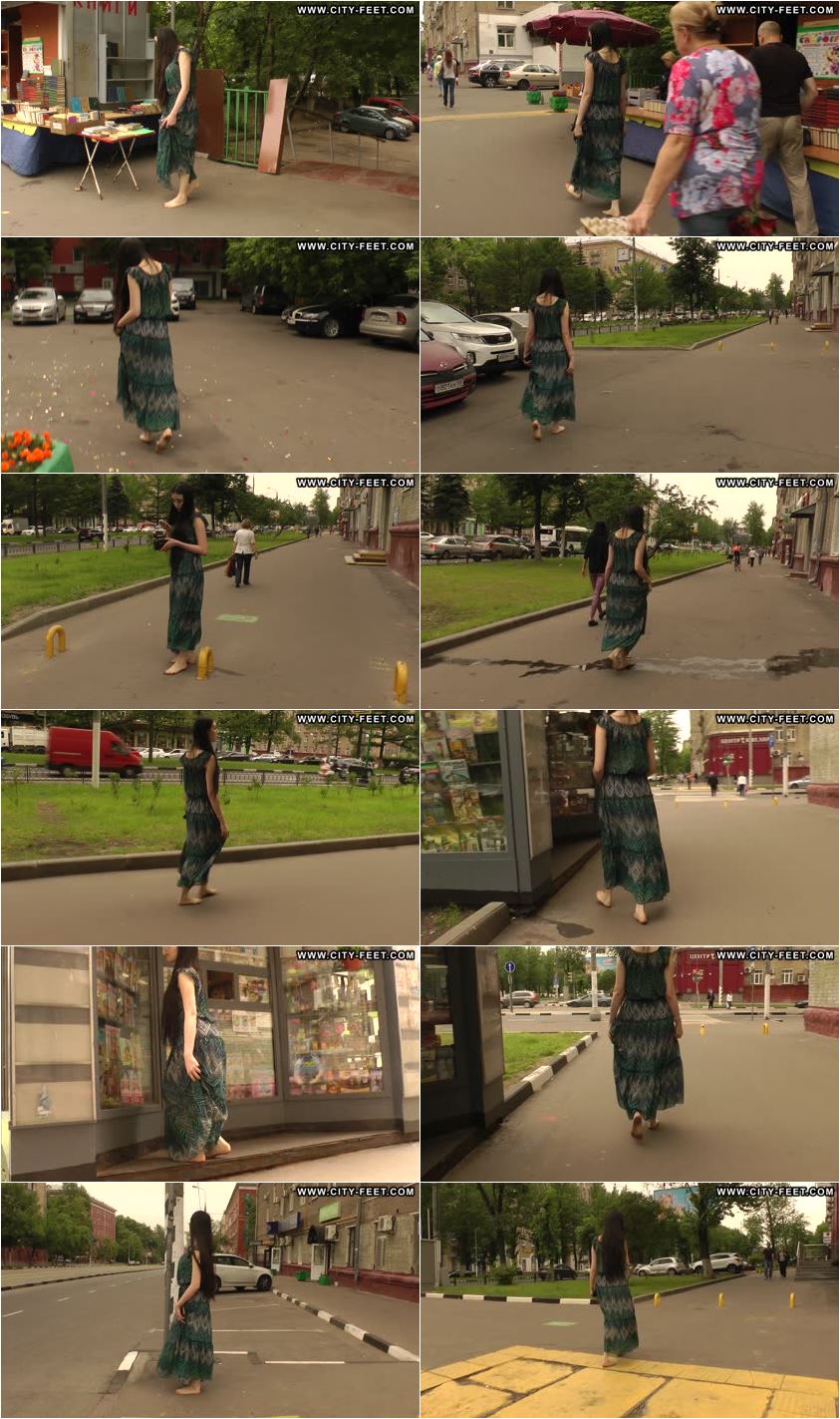 Screenlist Barefoot brunette in a long skirt. Part 2 - Full HD/MP4