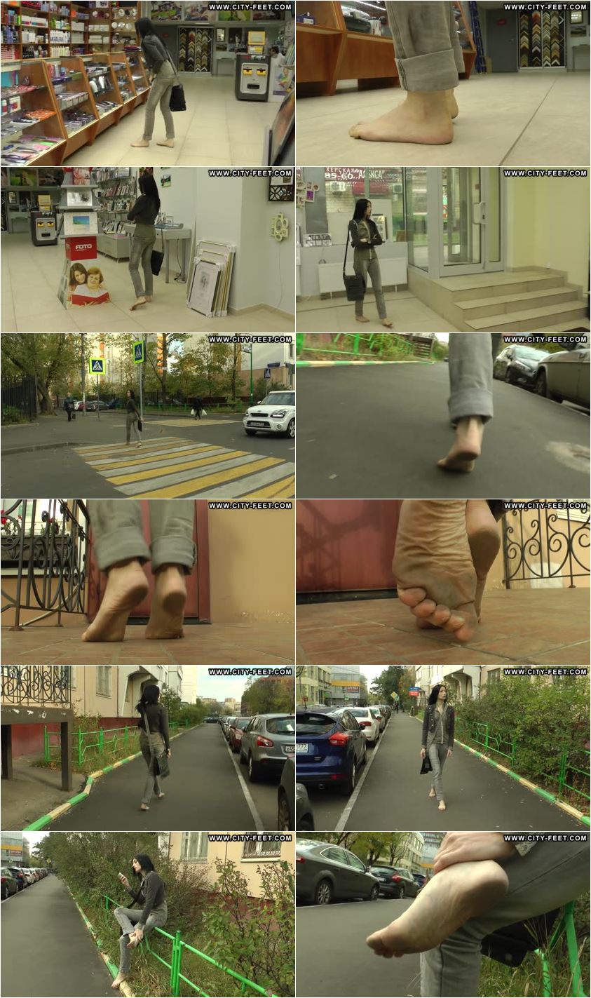 Screenlist A barefoot brunette. Part 4 - Full HD/MP4