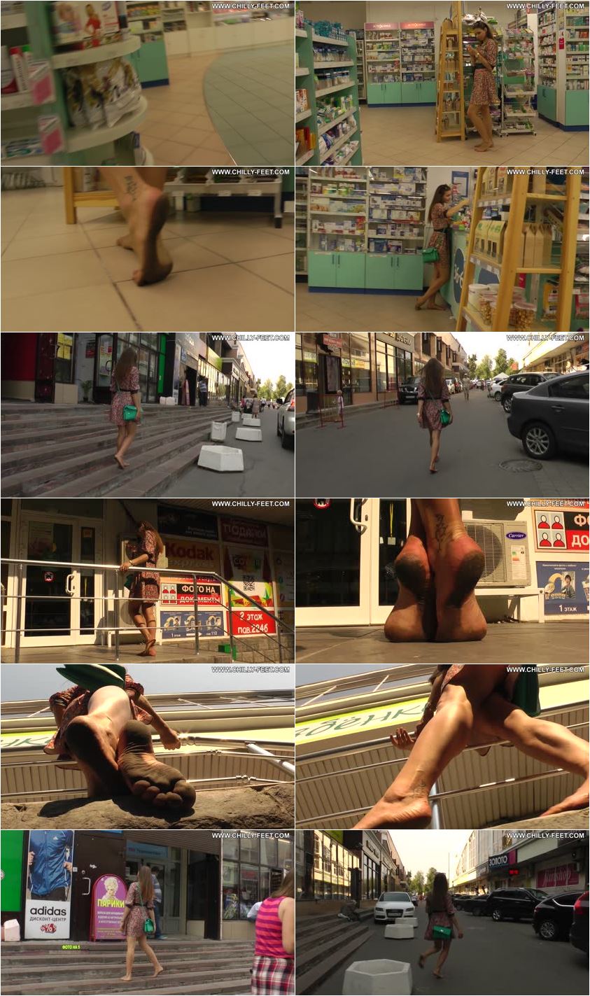 Screenlist A joyful barefoot beauty. Part 3 - Full HD/MP4