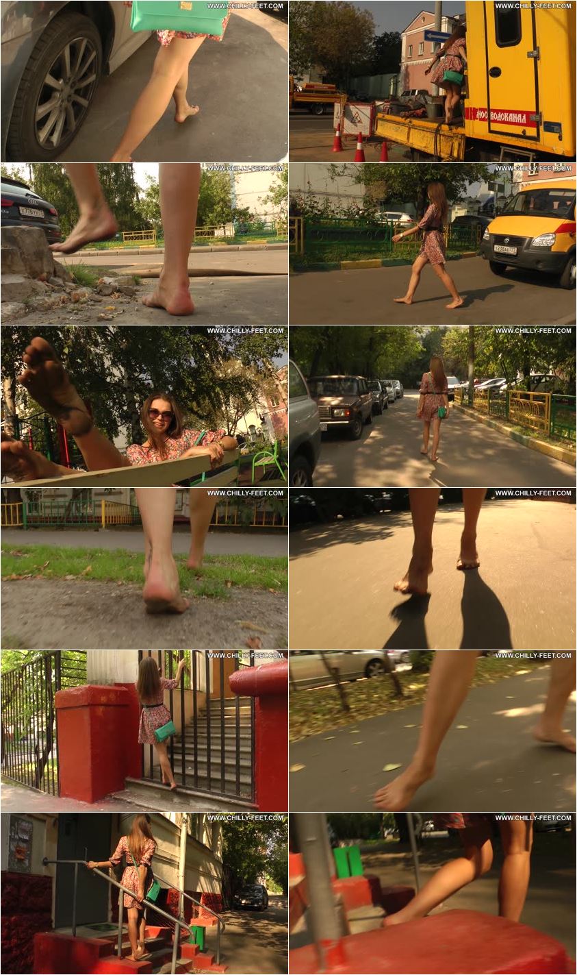 Screenlist A joyful barefoot beauty. Part 4 - Full HD/MP4