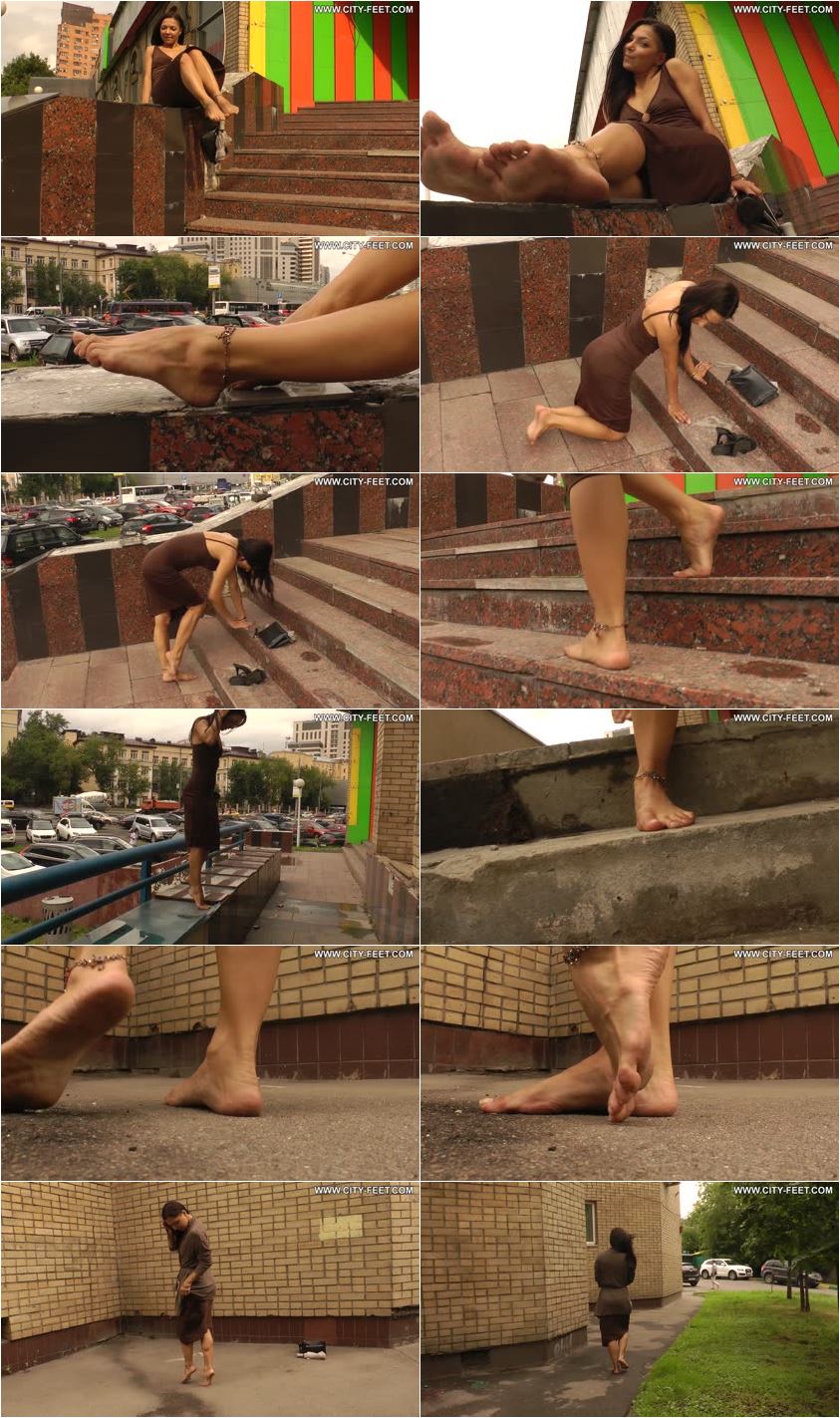 Screenlist Barefoot in the wet street. Part 4 - Full HD/MP4
