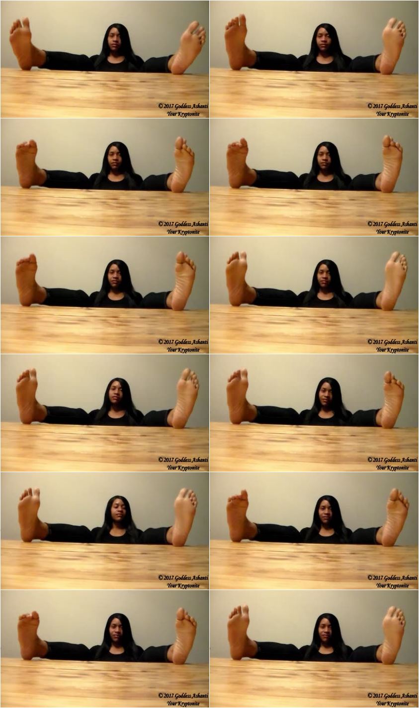 Goddess Ashanti - Foot Sole and Toe Scrunching Custom 2 - Full HD/MP4