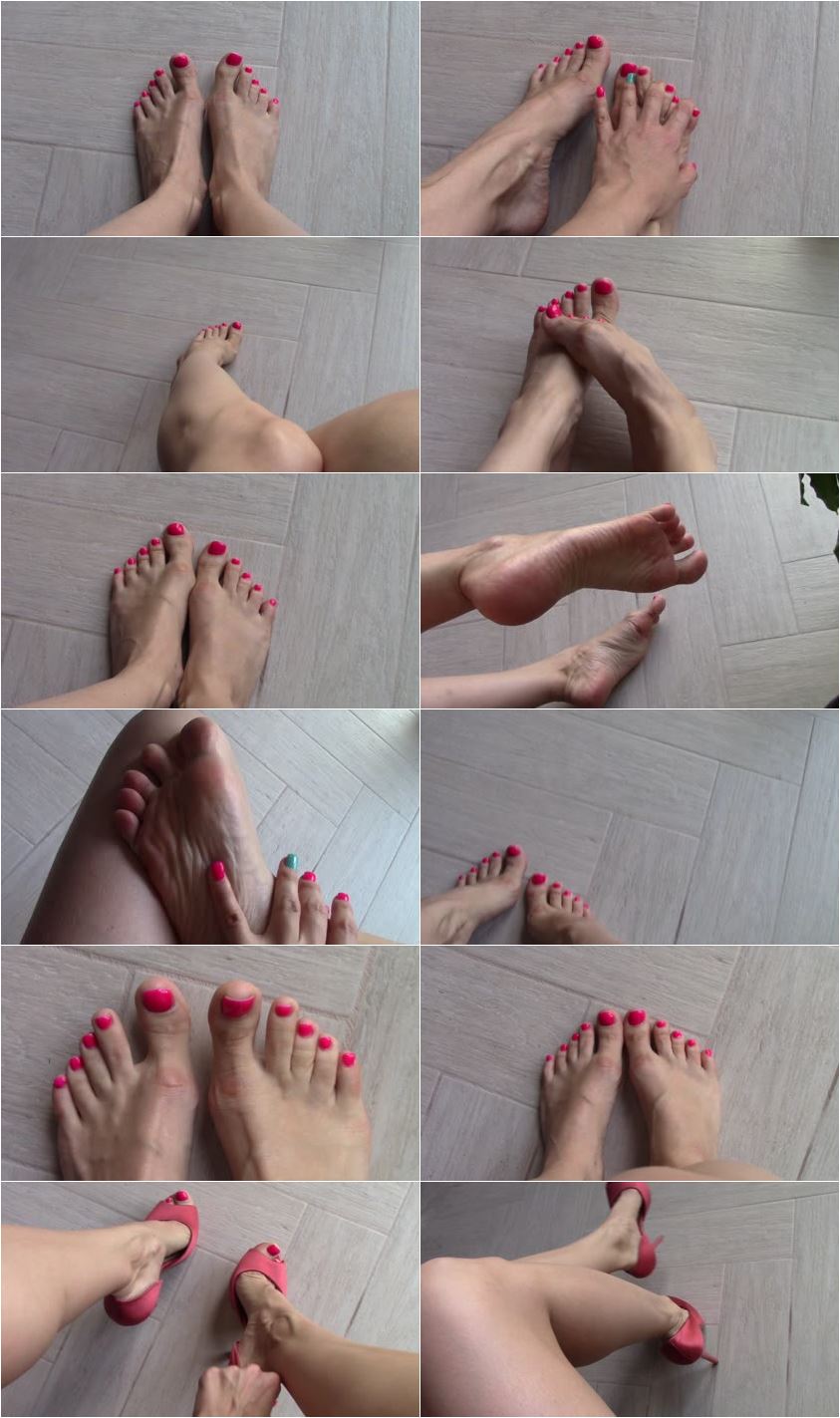 Screenlist Cayenne - pink toes feet tease - HD/MP4