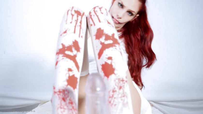 Cover 3 MissKittyMoon - Kuchisake-Onna Nylon Foot Job Halloween - Full HD/MP4