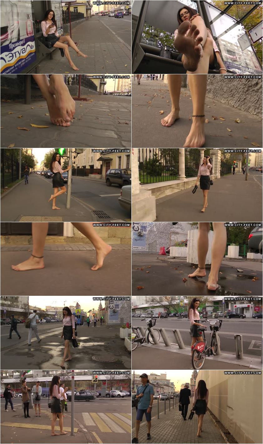 Screenlist Barefoot office girl. Part 4. - Full HD/MP4