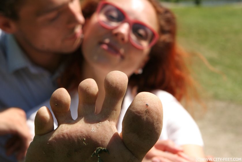 Cover 3 Playful barefoot redhead. Part 4. - Full HD/MP4