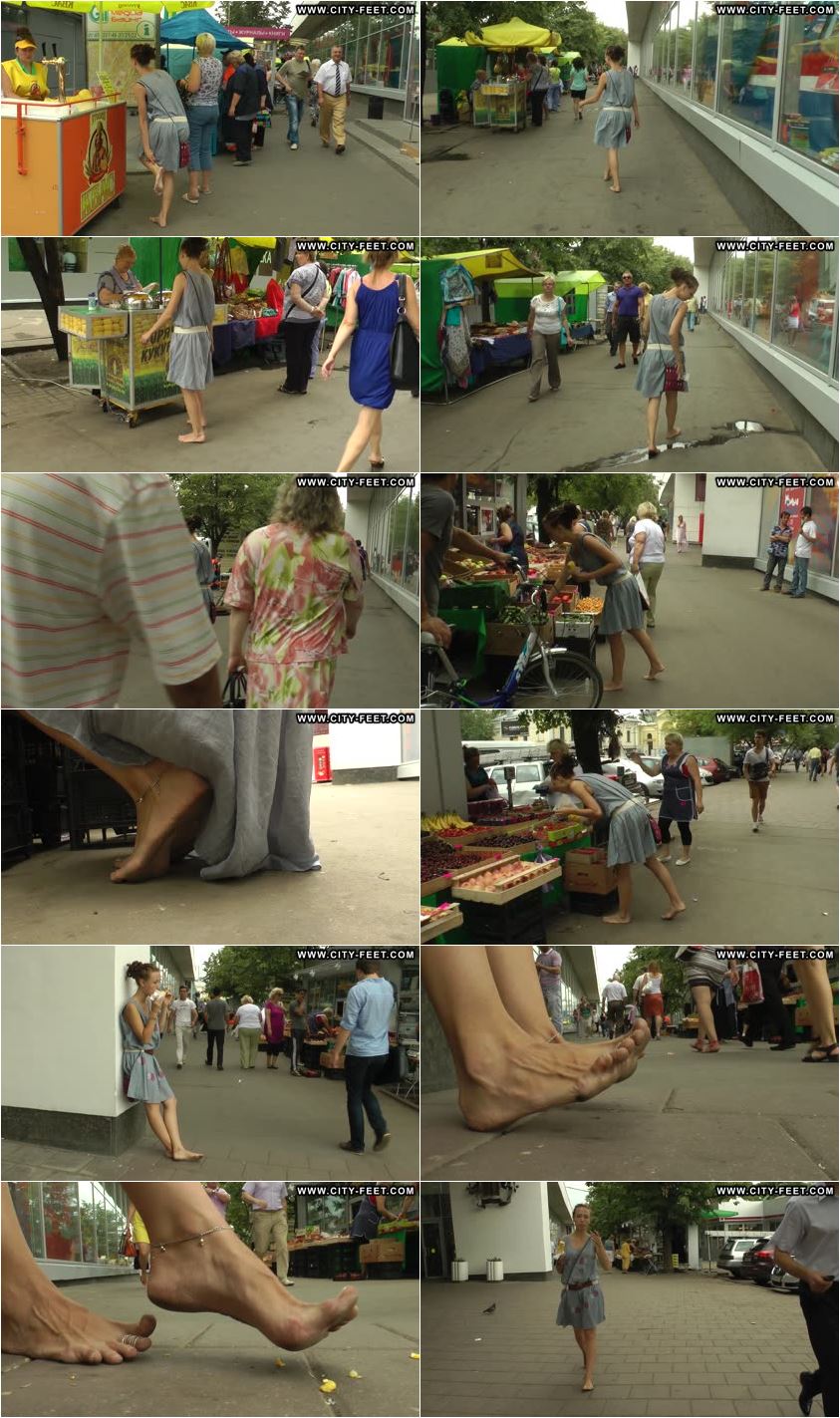 Screenlist Barefoot in a city streets. Part 1. - Full HD/MP4