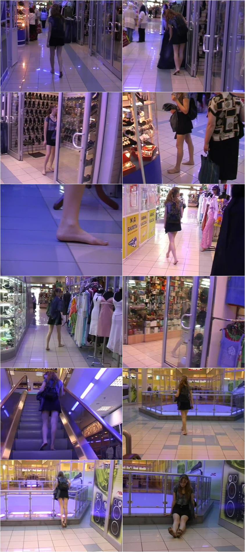 Screenlist A barefoot shopping. Part 2. - SD/MP4
