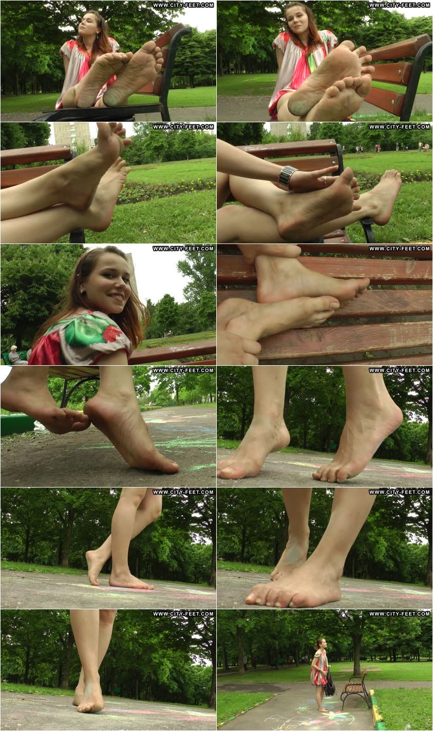 Screenlist Colorful summer dress and bare feet. Part 4. - Full HD/MP4