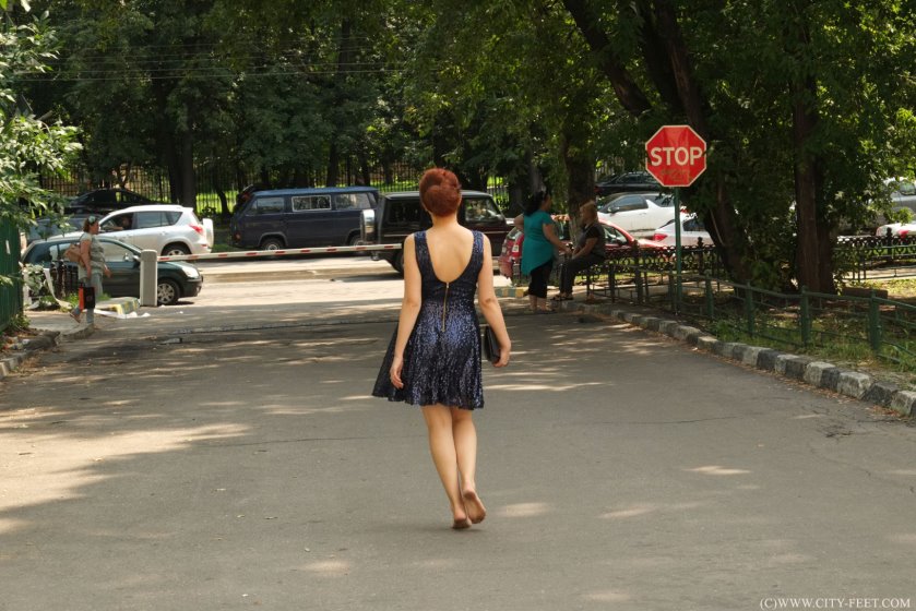 Cover Redhead beauty in blue dress. Part 3. - Full HD/MP4