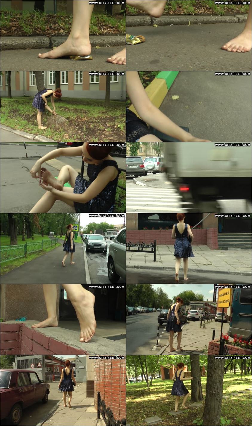 Screenlist Redhead beauty in blue dress. Part 3. - Full HD/MP4