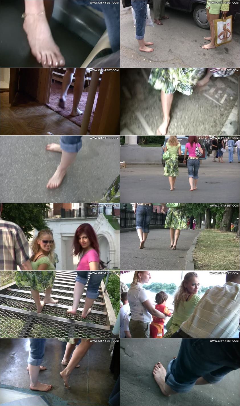 ID: 416 - Barefoot trips to Russian towns. Ryazan. Part 1 - City Feet -  HD/MP4