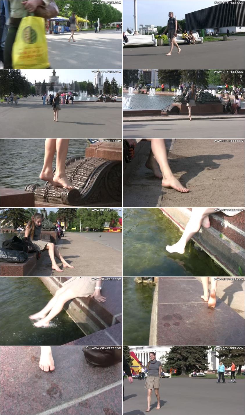 ID 479 Pretty Barefoot Girl Part 2 City Feet HDMP4