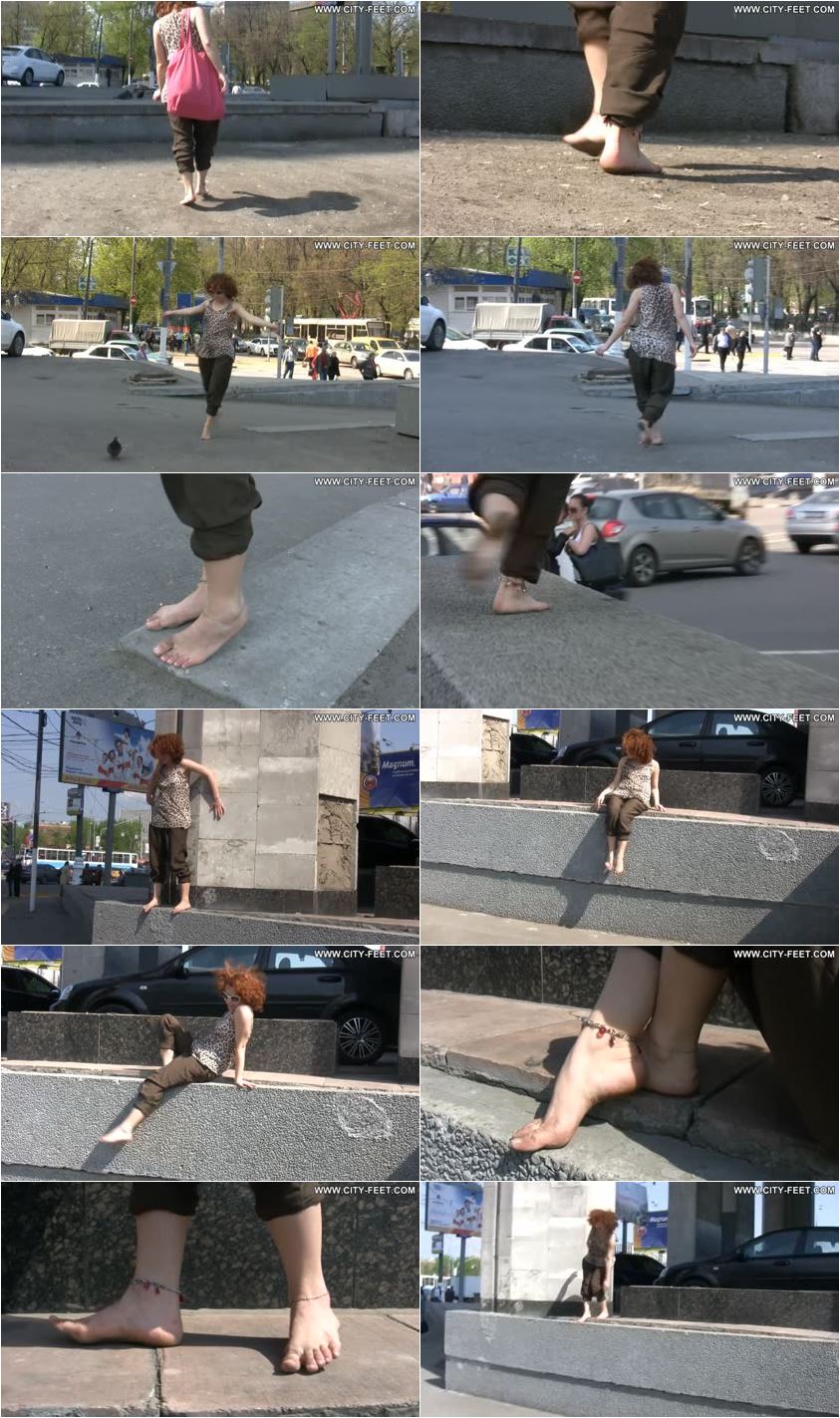 Screenlist Tiny barefoot redhead. Part 3. - HD/MP4