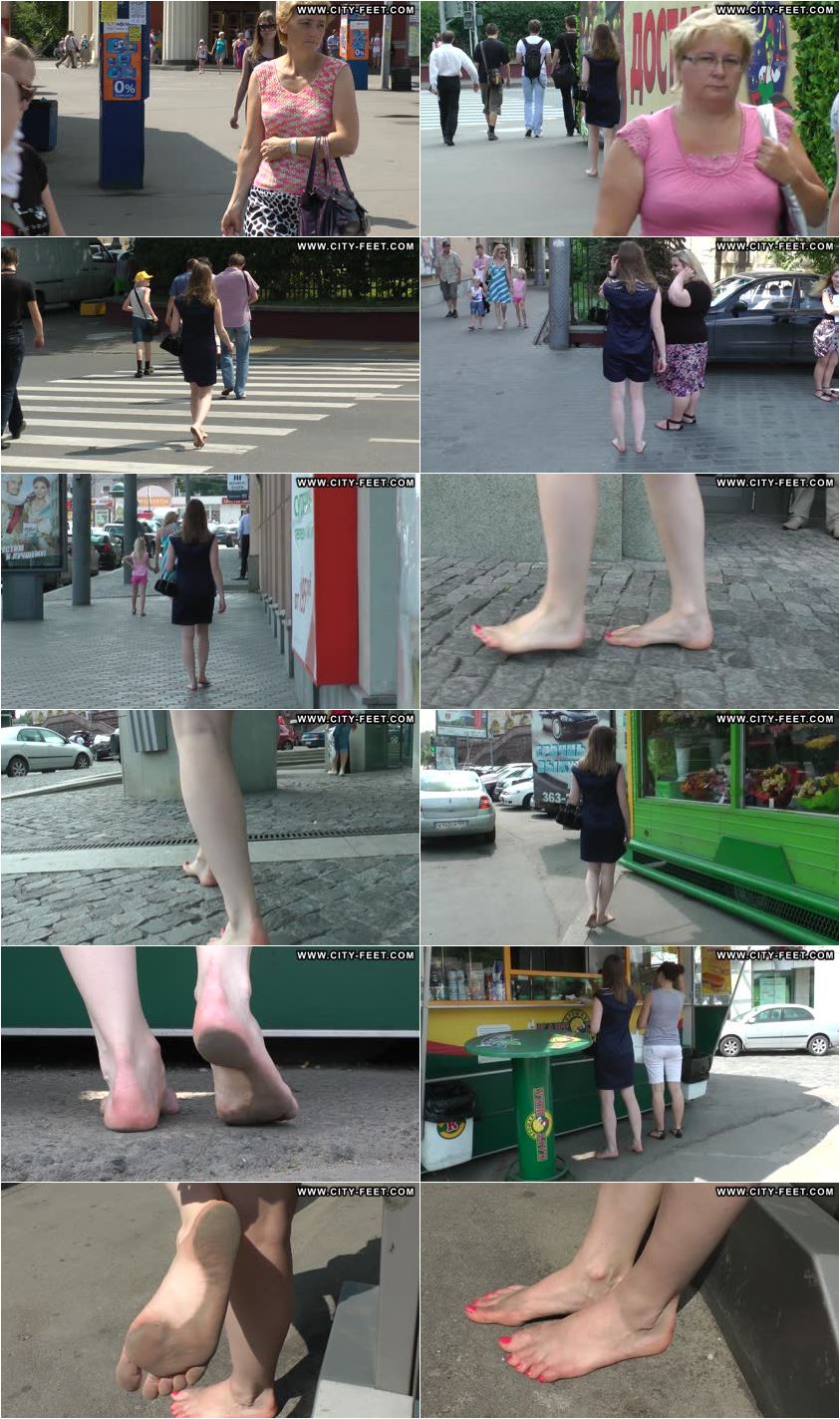 Screenlist Barefoot in summer city. Part 1. - Full HD/MP4