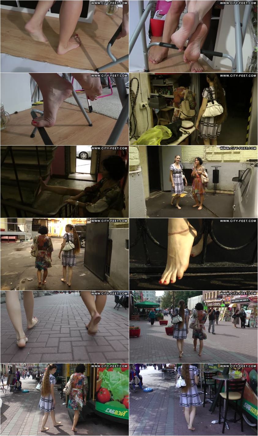 Screenlist Two barefoot beauties. Part 1. - Full HD/MP4