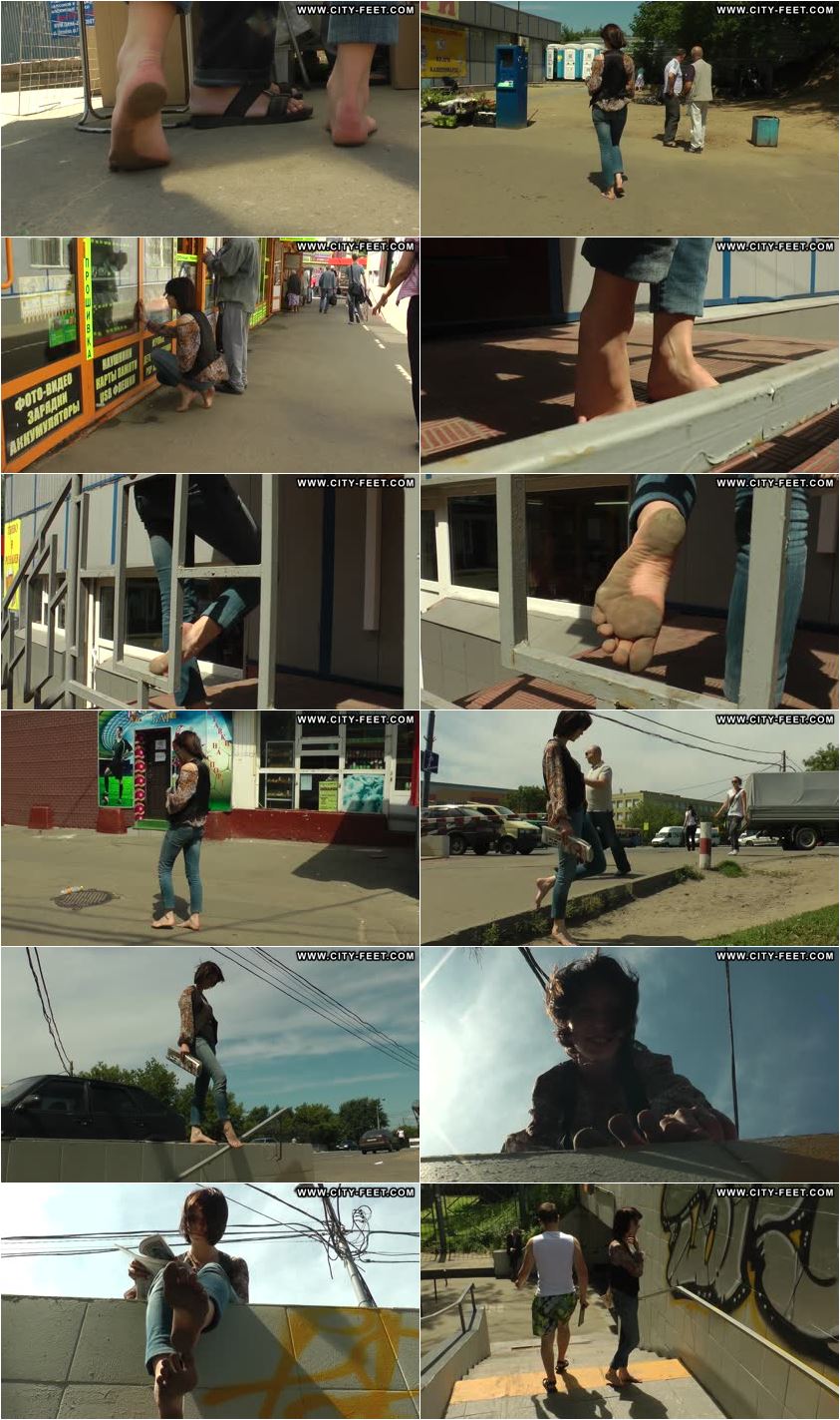 Screenlist Barefoot in blue jeans. Part 1. - Full HD/MP4