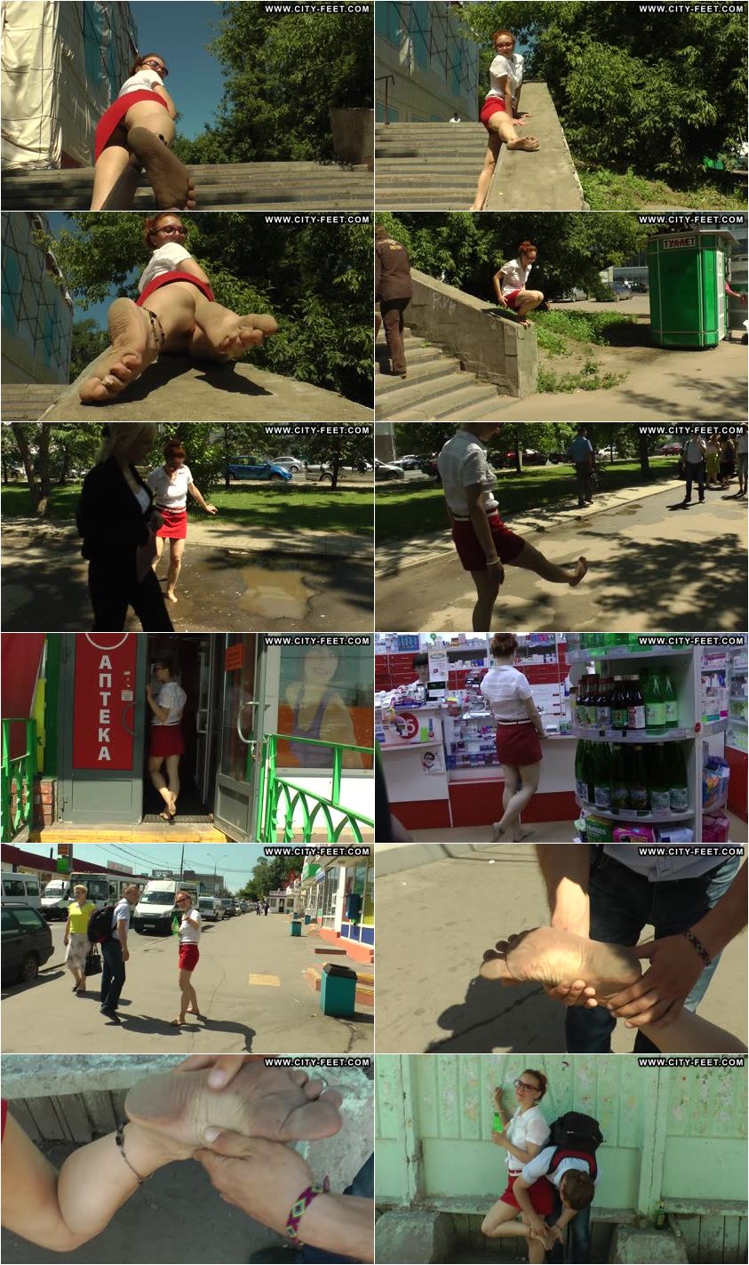 Screenlist Playful barefoot redhead. Part 2. - Full HD/MP4