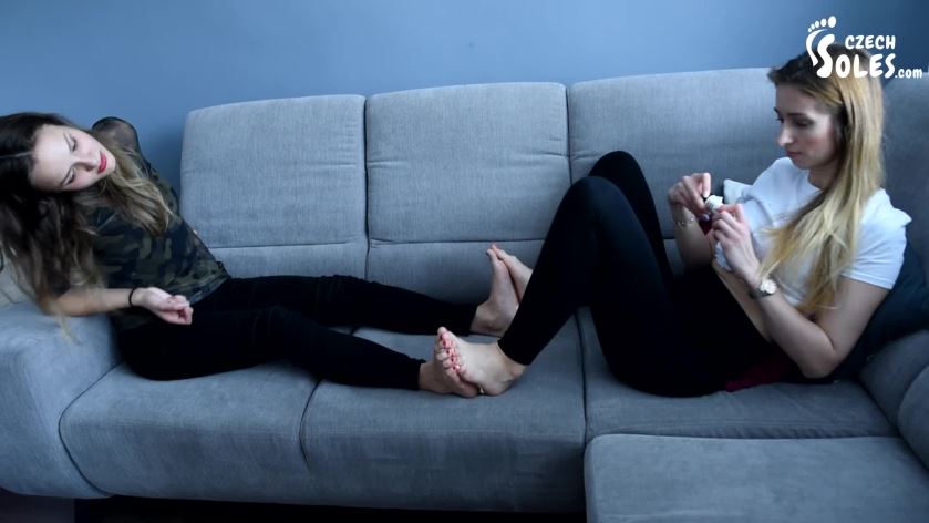 Cover 3 Czech Soles - Two girls glued their sexy bare feet together! - Full HD/MP4