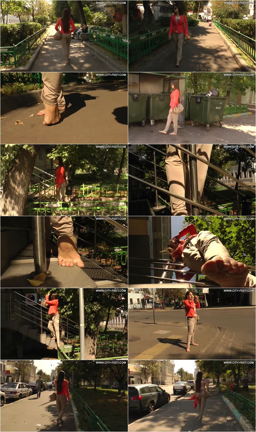 Screenlist City Feet - Barefoot in a sunny morning. Part 2. - Full HD/MP4