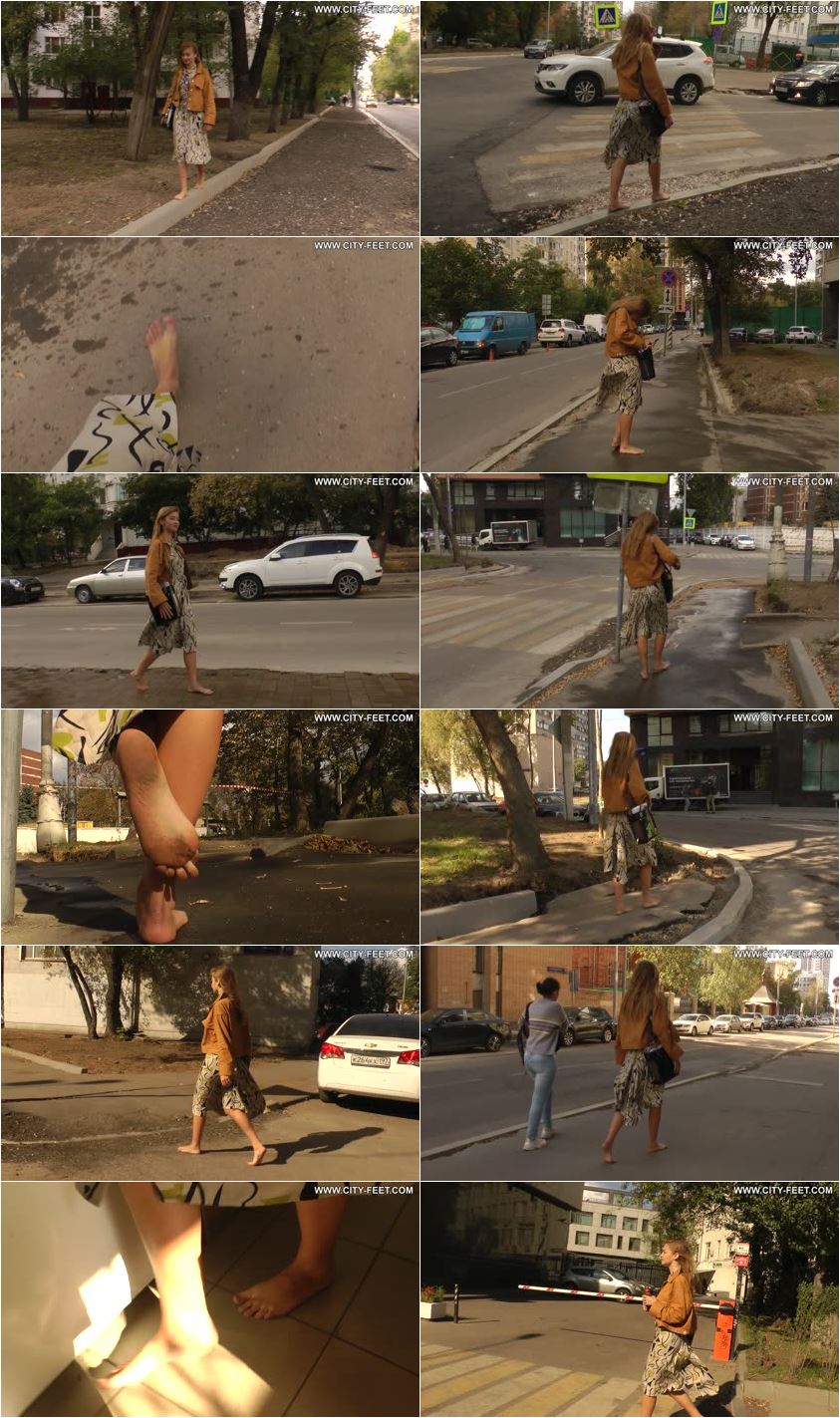 Screenlist City Feet - Autumn barefoot walk. Part 1. - Full HD/MP4