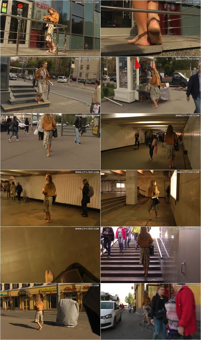 Screenlist City Feet - Autumn barefoot walk. Part 2. - Full HD/MP4