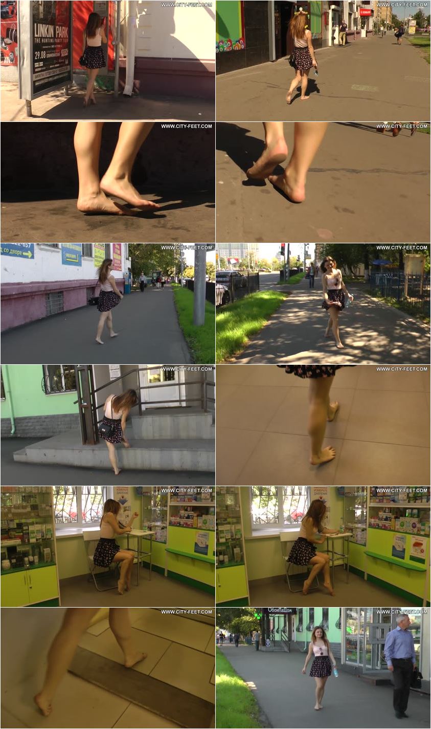 Screenlist City Feet - A playful girl in a short skirt. Part 2. - Full HD/MP4