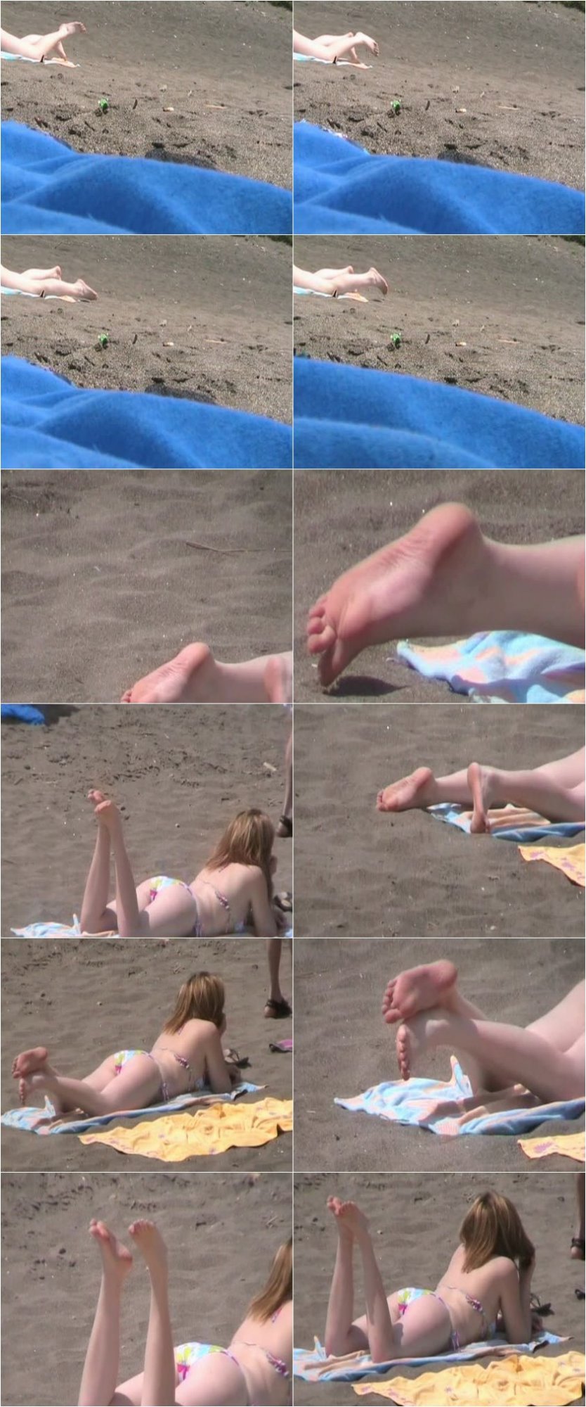 Screenlist THE CANDID FEET FEVER - Soles over the sand 2 - SD/AVI
