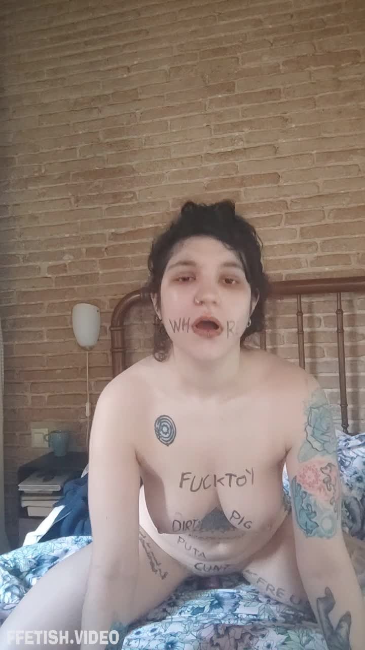 Cover 3 Jade Nymph - Dirty writing in my sluts body - SD/MP4