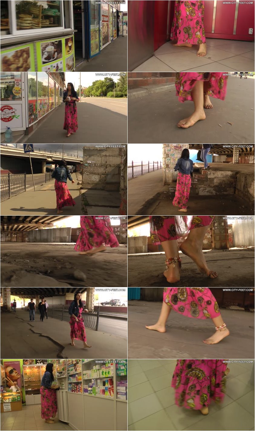 Screenlist City Feet - A brunete in a long skirt. Part 4. - Full HD/MP4