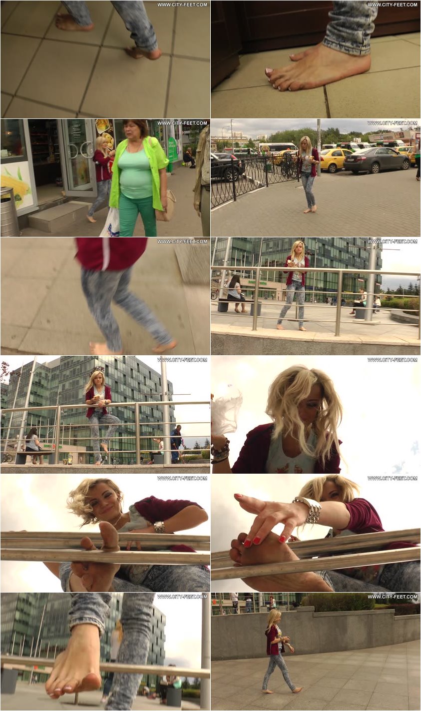 Screenlist City Feet - A barefoot blonde. Part 3. - Full HD/MP4