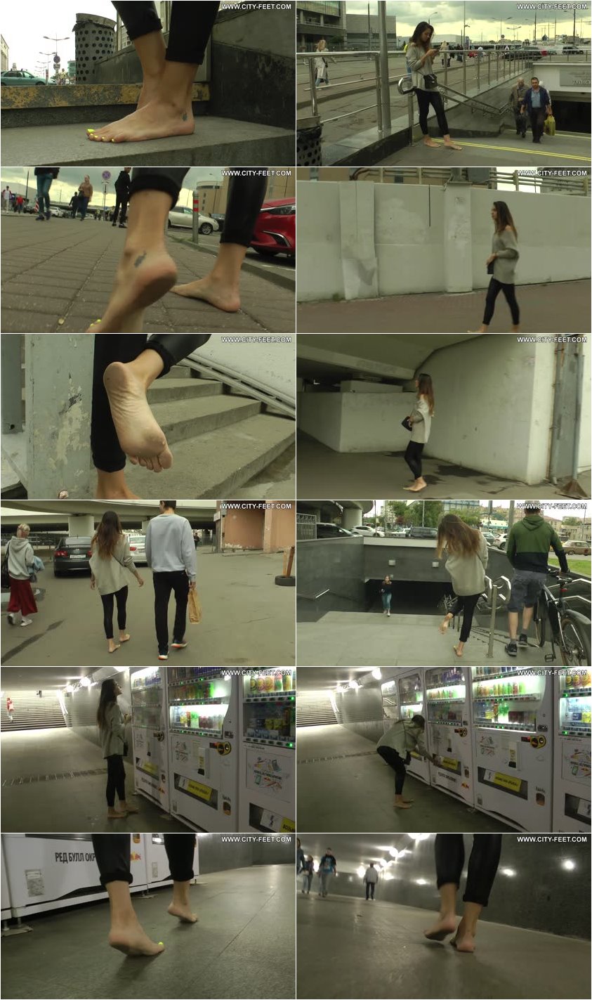 Screenlist City Feet - Barefoot in a cloudy day. Part 1. - Full HD/MP4