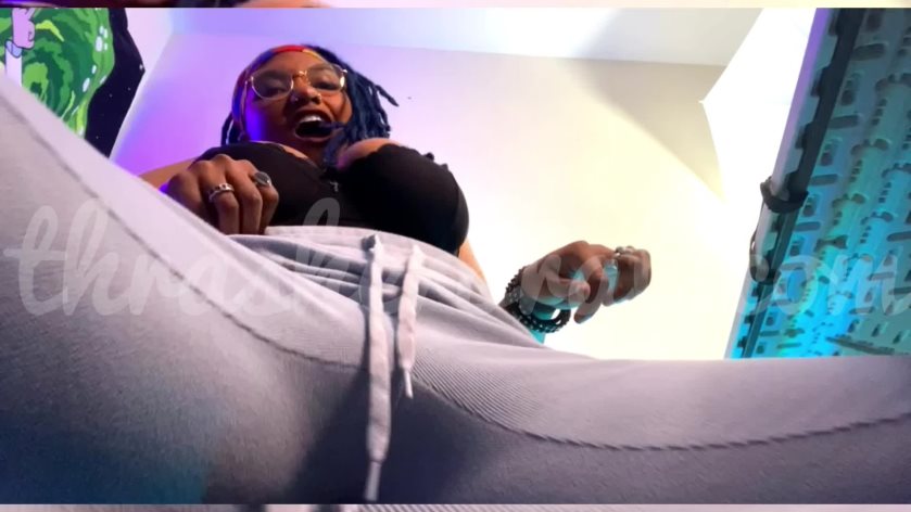 Cover THRASHERBRAT - SQUEEZED BY THICK THIGHS IN SWEATPANTS - Full HD/MP4