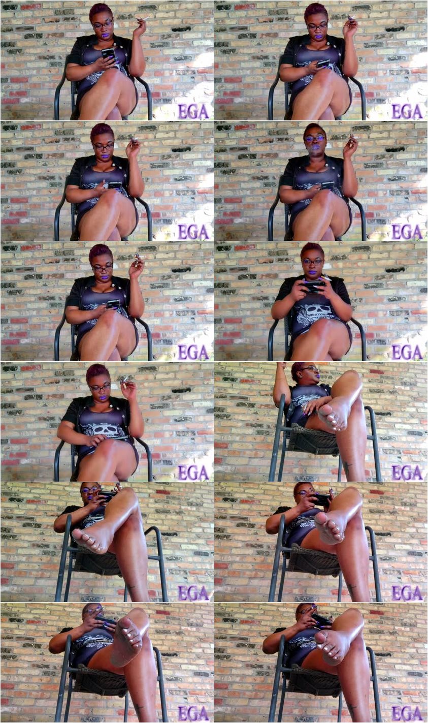 Screenlist EbonyGoddessAmber - First smoke of the day - Full HD/MP4