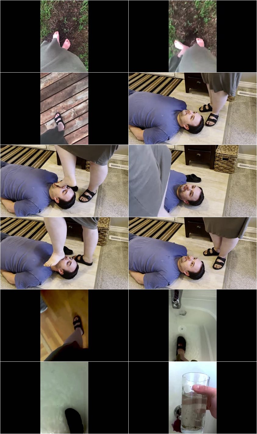 Screenlist Amateurfootclips - Clean My Dirty Gardening Feet - Full HD/MP4