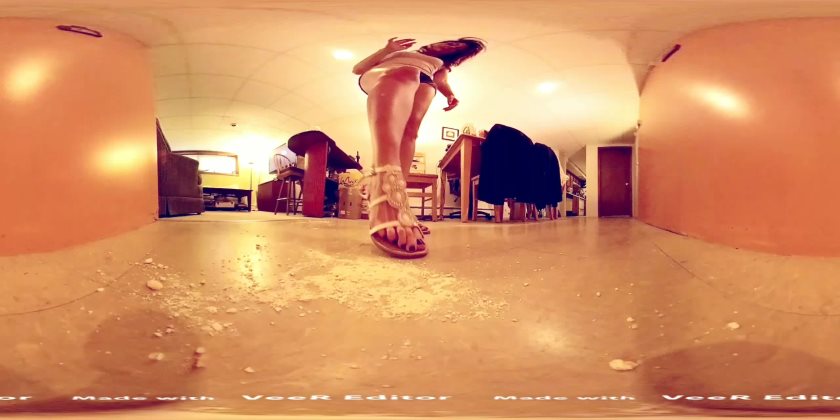 Cover 3 Shrink U Down - Niki VR Giantess stomps in front of you - WQHD/MP4