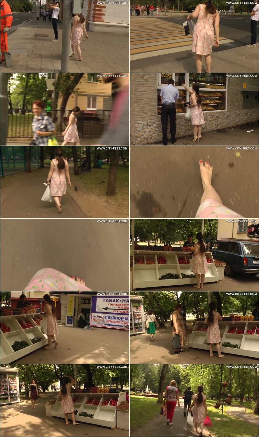 Screenlist City Feet - A girl in a summer dress. Part 3. - Full HD/MP4