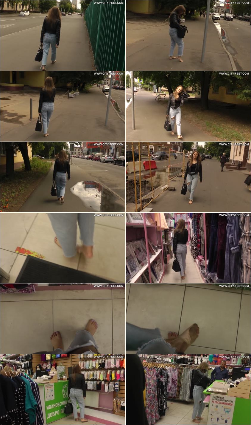 Screenlist City Feet - A barefoot blonde. Part 2. - Full HD/MP4