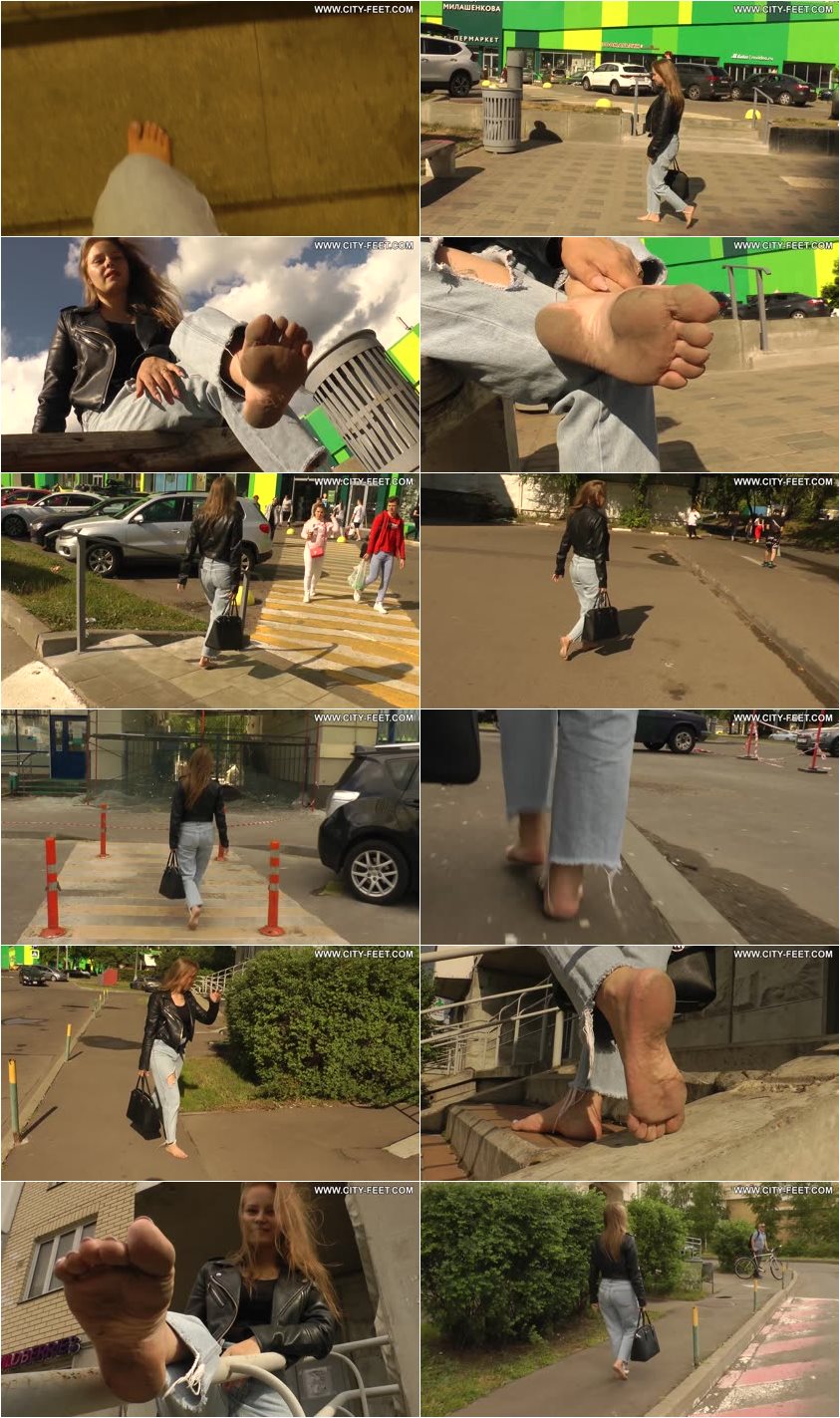 Screenlist City Feet - A barefoot blonde. Part 4. - Full HD/MP4