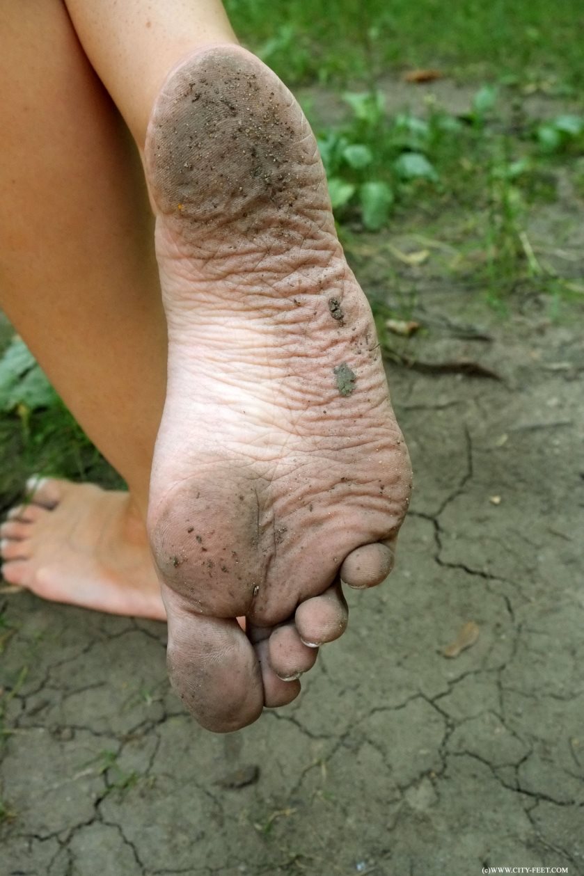 Cover City Feet - Hot brunette in a black dress. Part 4. - Full HD/MP4