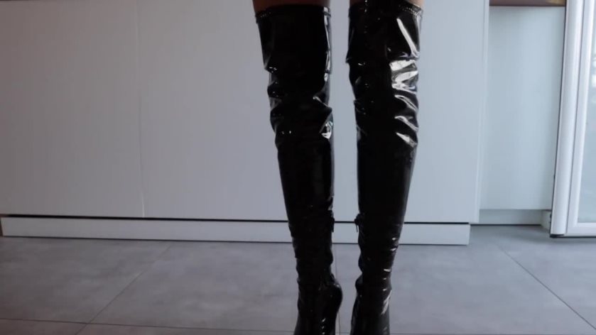 Cover 4 Godessamber - Latex Boots Worship - HD/MP4