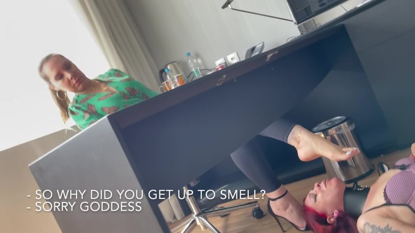 Cover 3 Goddess Grazi - Punishing The Slave Girl For Hitting My Leg On The Table - Full HD/MP4