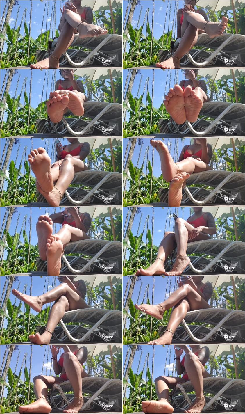 Screenlist Queen Rican - Poolside Foot Fetish - Full HD/MP4